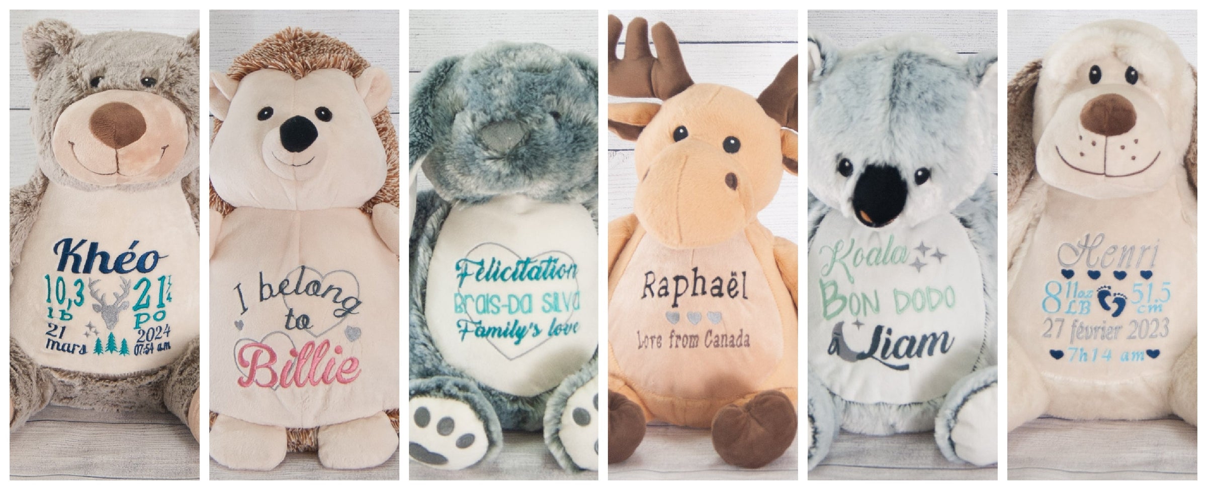 Animal stuffies - Brodali