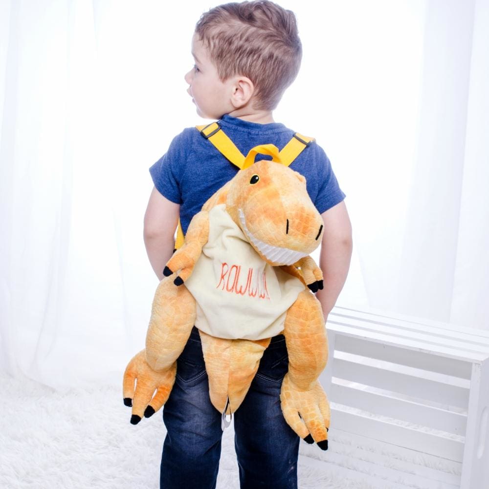 Moose backpack with custom name embroidery