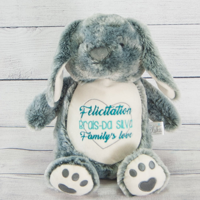 Embroidered teddy bunny with baby&