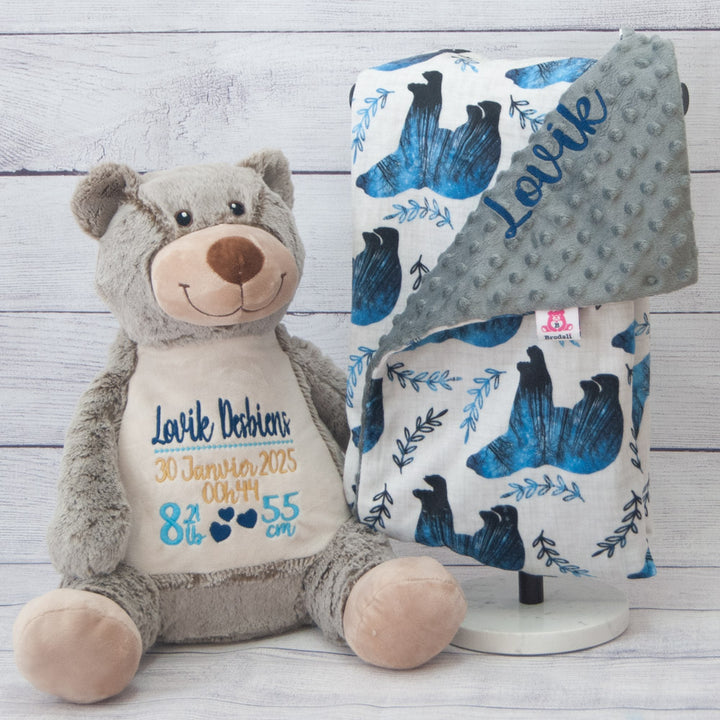 Classic teddy bear personalized