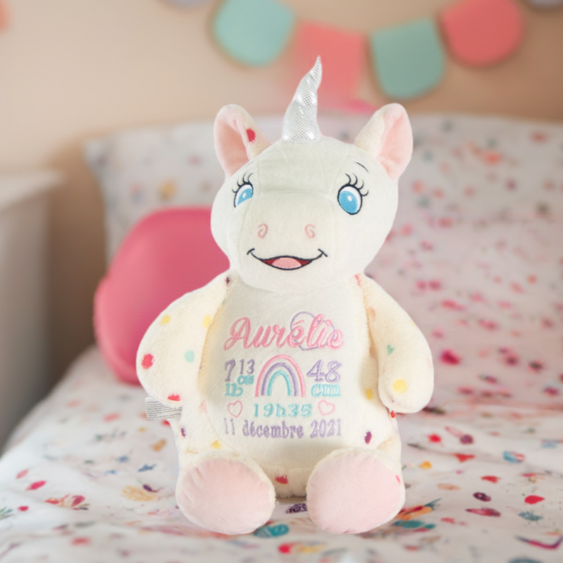 unicorn stuffed animal with name