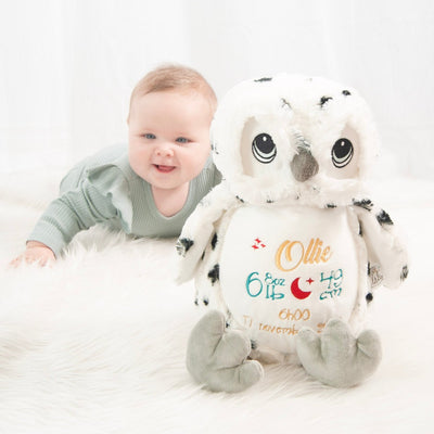Snowy Owl Stuffed Animal Personalized