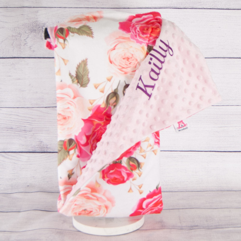 couverture avec roses