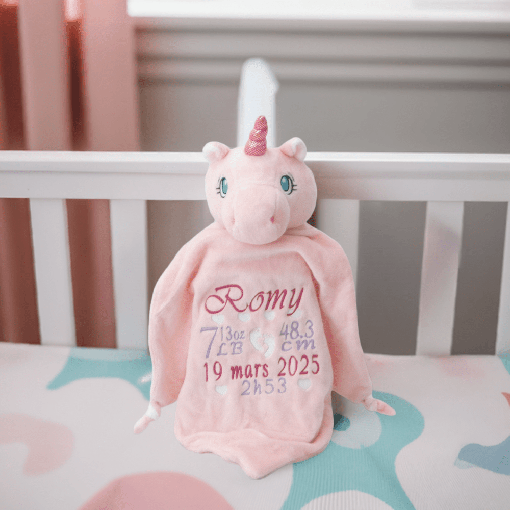 Pink Unicorn Lovey - Blankey