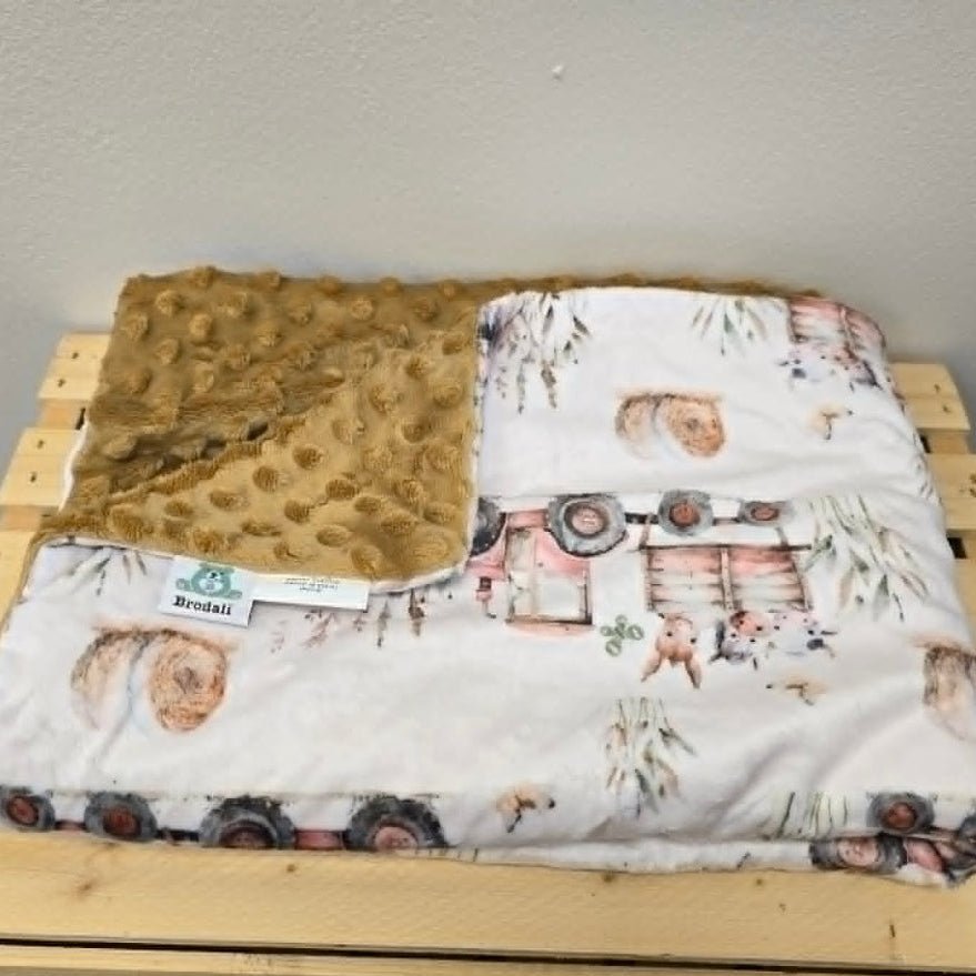Tractors and Animals - Blanket