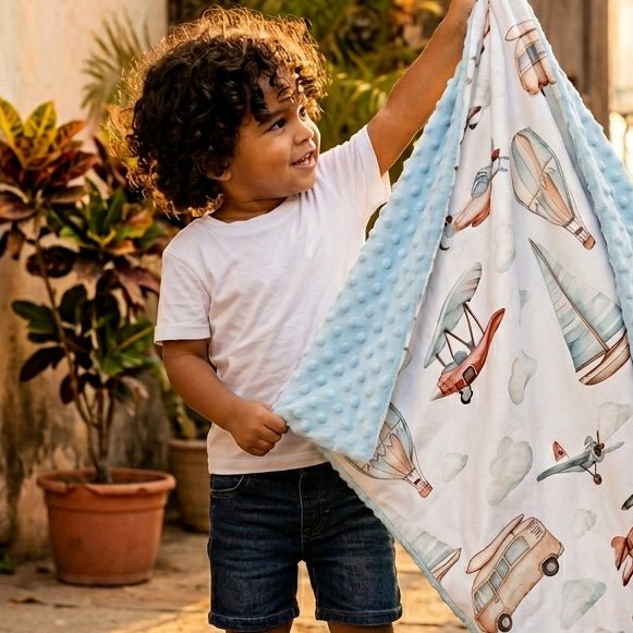 travel baby blanket minky