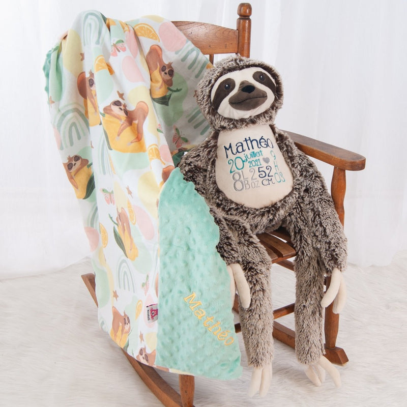 Baby boy gift set sloths