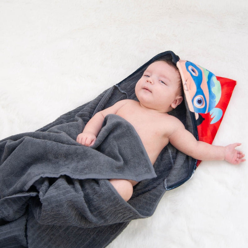 superhero hooded towel baby