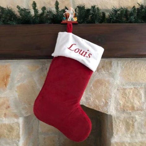 personalized Christmas Stocking - bas de noël personnalisé brodé