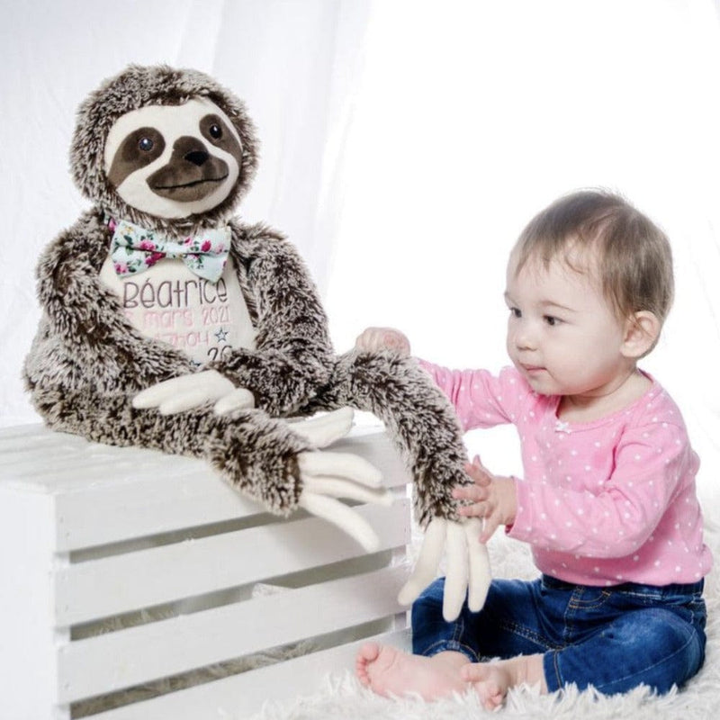 Sloth stuffie with name