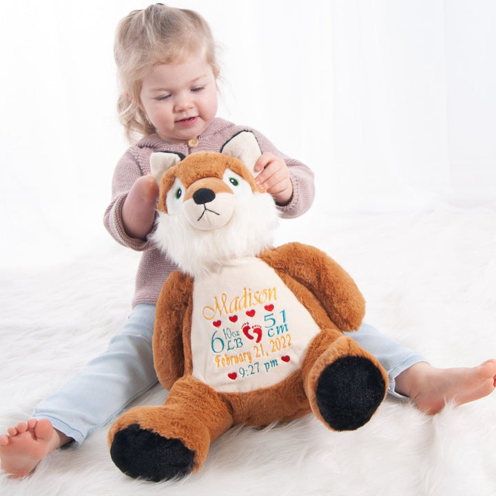 Fox stuffie with name