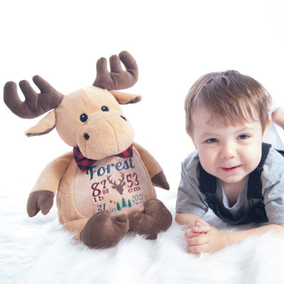 Stuffed moose personalized