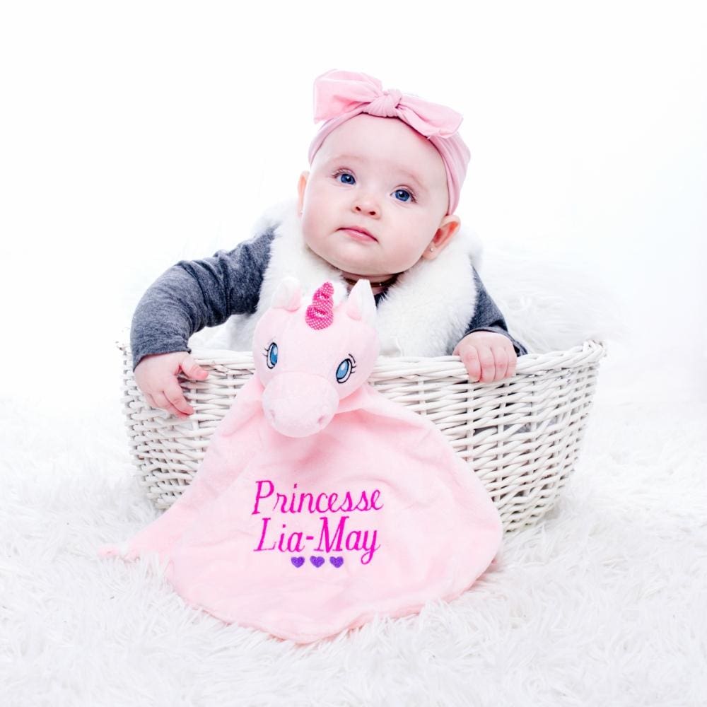 Pink Unicorn Lovey 