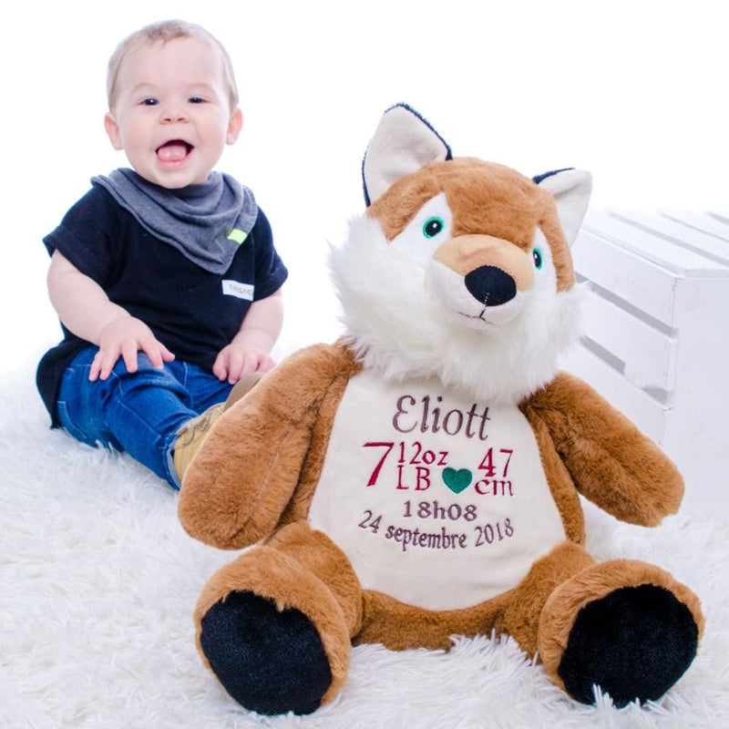 Peluche renard personnalisé 